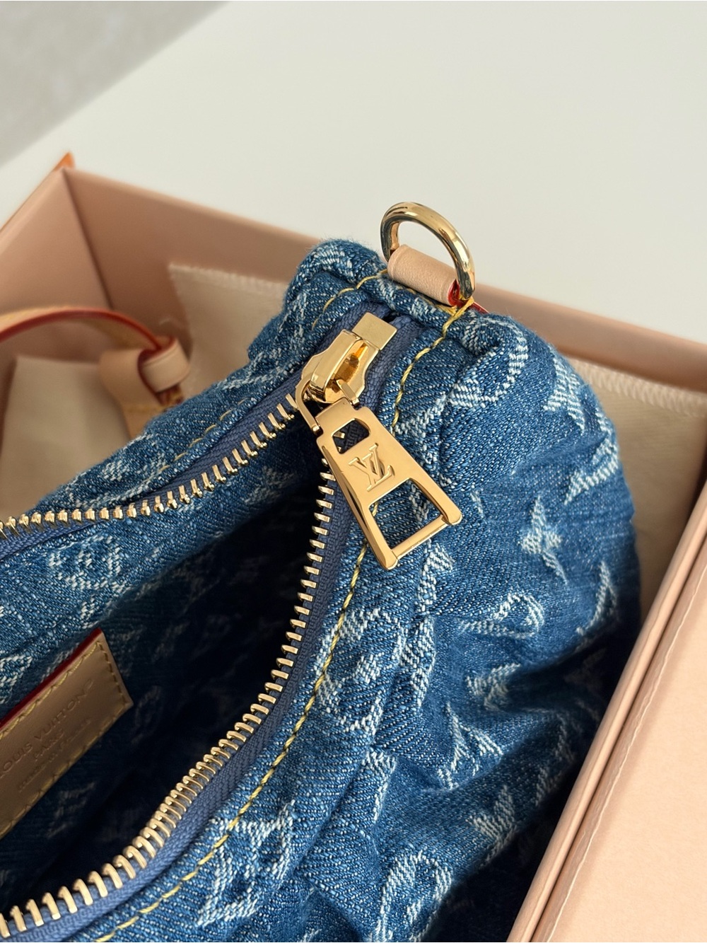 NEW Louis Vuitton Pochette Valley - Blue Denim - Picture 11 of 13